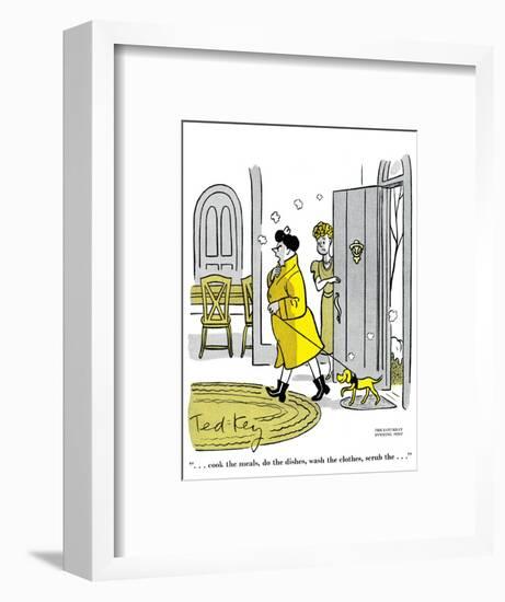 Hazel Cartoon-Ted Key-Framed Giclee Print