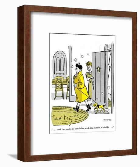 Hazel Cartoon-Ted Key-Framed Giclee Print