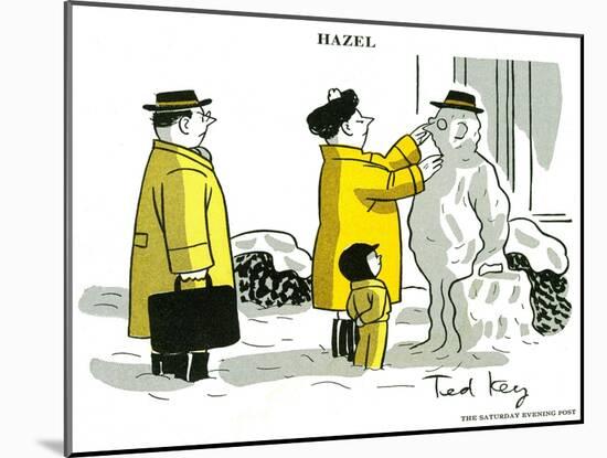 Hazel Cartoon-Ted Key-Mounted Giclee Print