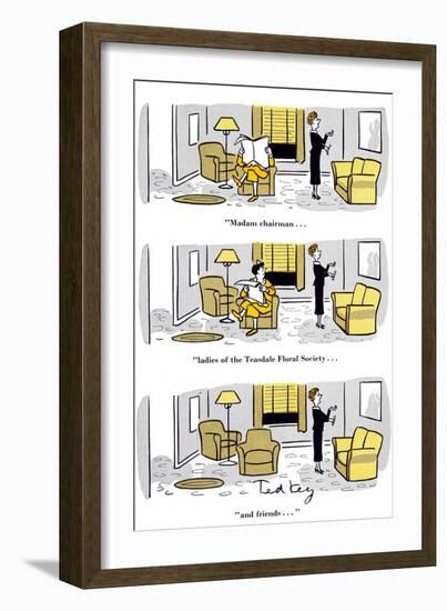 Hazel Cartoon-Ted Key-Framed Giclee Print