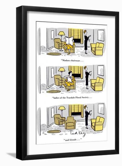 Hazel Cartoon-Ted Key-Framed Giclee Print