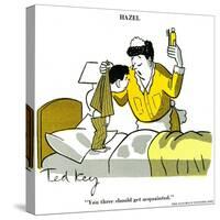 Hazel Cartoon-Ted Key-Stretched Canvas