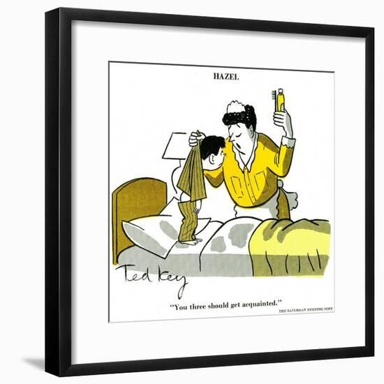 Hazel Cartoon-Ted Key-Framed Giclee Print