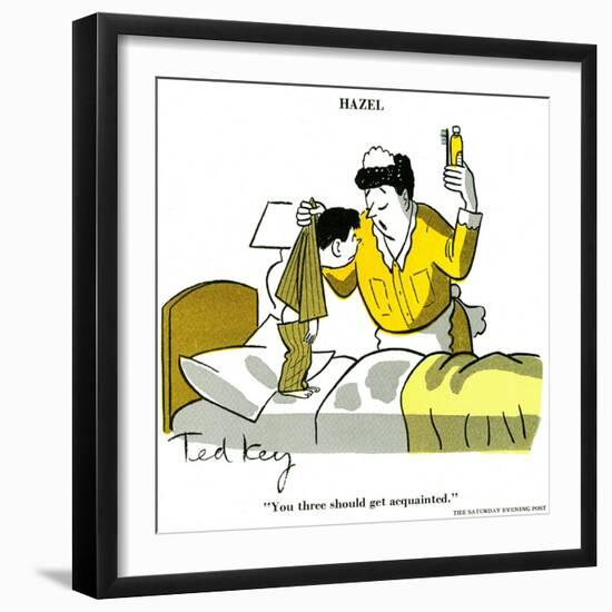 Hazel Cartoon-Ted Key-Framed Giclee Print