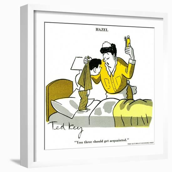 Hazel Cartoon-Ted Key-Framed Giclee Print