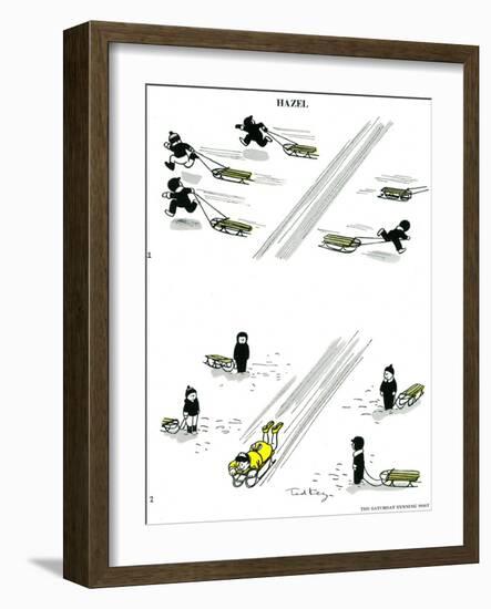 Hazel Cartoon-Ted Key-Framed Giclee Print