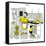 Hazel Cartoon-Ted Key-Framed Stretched Canvas