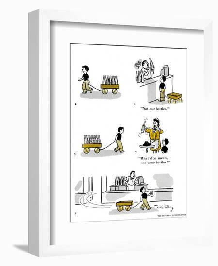 Hazel Cartoon-Ted Key-Framed Giclee Print