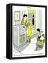 Hazel Cartoon-Ted Key-Framed Stretched Canvas