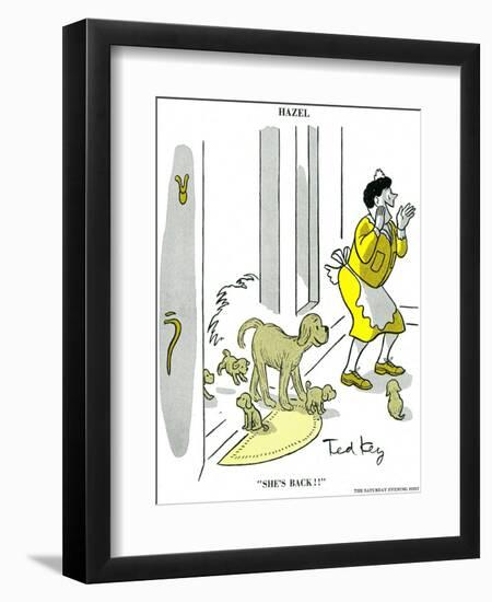 Hazel Cartoon-Ted Key-Framed Giclee Print