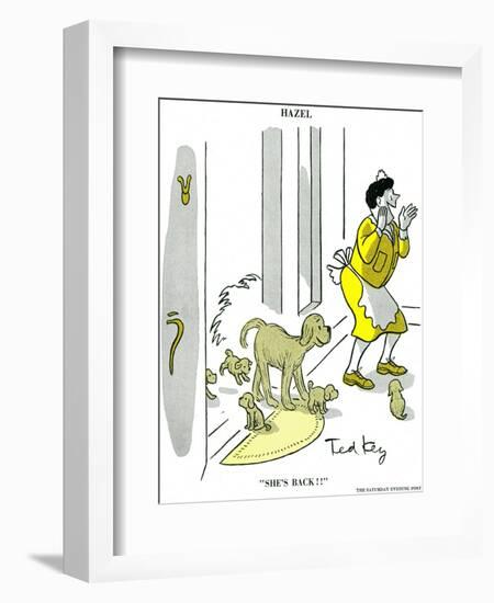 Hazel Cartoon-Ted Key-Framed Giclee Print