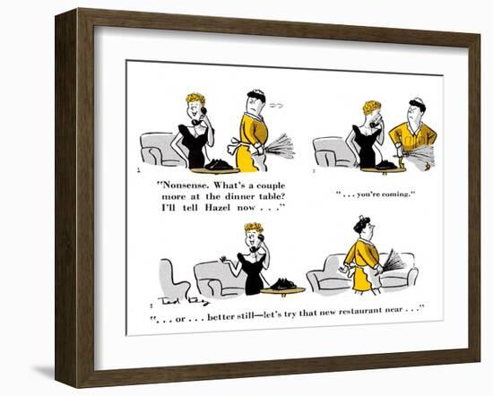 Hazel Cartoon-Ted Key-Framed Giclee Print