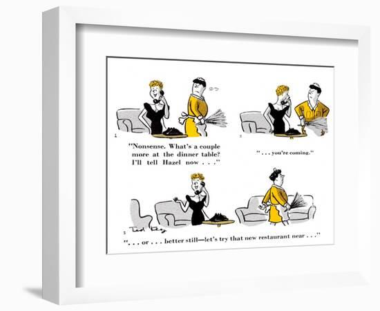 Hazel Cartoon-Ted Key-Framed Giclee Print