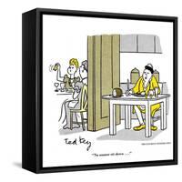 Hazel Cartoon-Ted Key-Framed Stretched Canvas