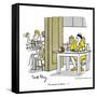 Hazel Cartoon-Ted Key-Framed Stretched Canvas