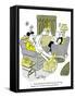 Hazel Cartoon-Ted Key-Framed Stretched Canvas