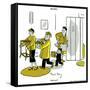 Hazel Cartoon-Ted Key-Framed Stretched Canvas