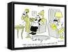 Hazel Cartoon-Ted Key-Framed Stretched Canvas