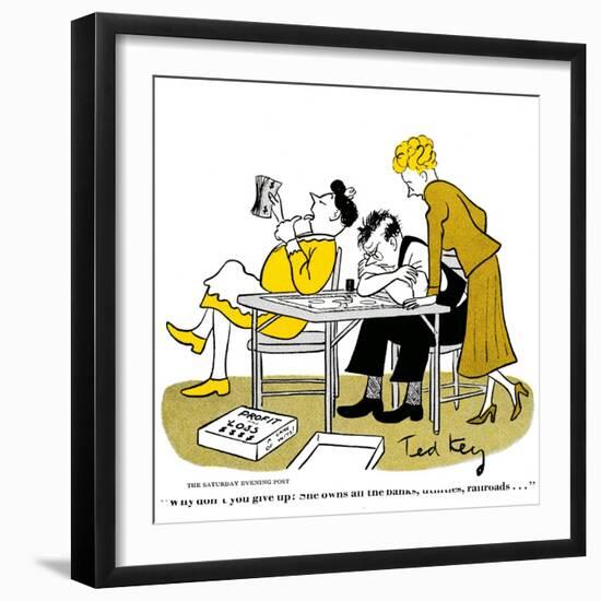 Hazel Cartoon-Ted Key-Framed Giclee Print