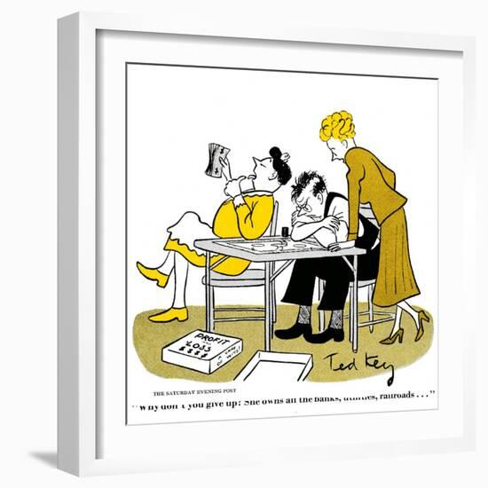 Hazel Cartoon-Ted Key-Framed Giclee Print