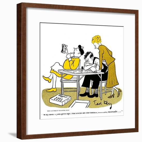 Hazel Cartoon-Ted Key-Framed Giclee Print