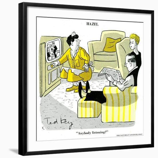 Hazel Cartoon-Ted Key-Framed Giclee Print