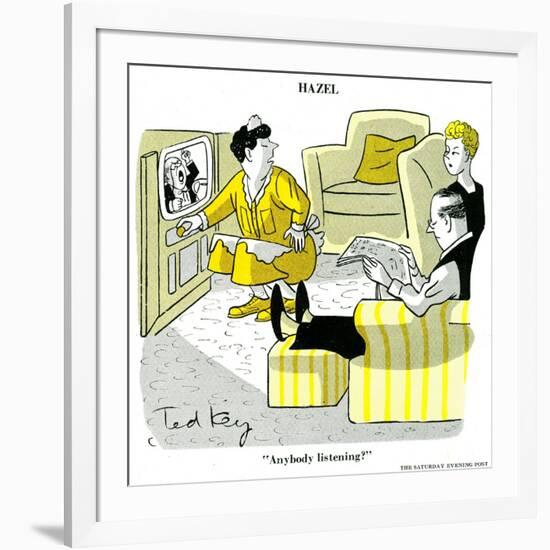 Hazel Cartoon-Ted Key-Framed Giclee Print