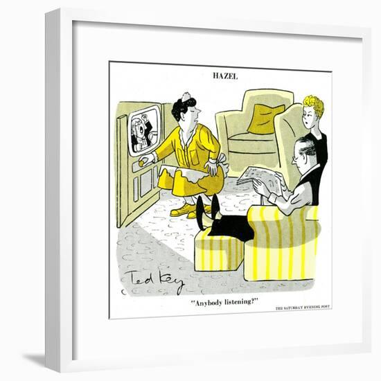 Hazel Cartoon-Ted Key-Framed Giclee Print