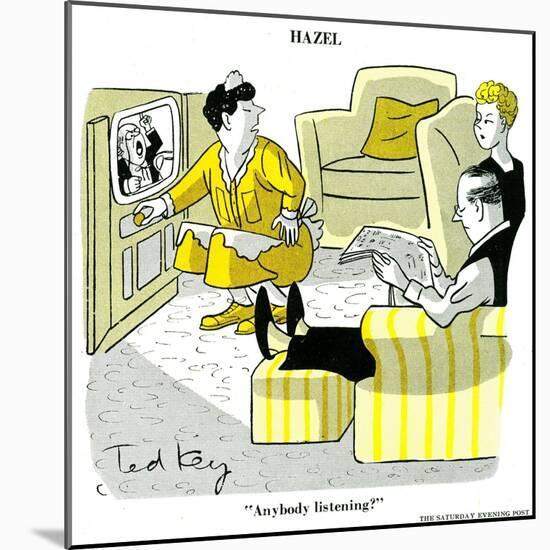 Hazel Cartoon-Ted Key-Mounted Giclee Print