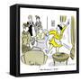 Hazel Cartoon-Ted Key-Framed Stretched Canvas