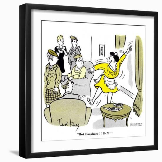 Hazel Cartoon-Ted Key-Framed Giclee Print