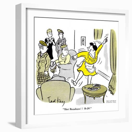 Hazel Cartoon-Ted Key-Framed Giclee Print