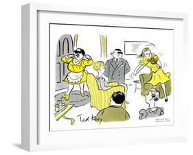 Hazel Cartoon-Ted Key-Framed Giclee Print