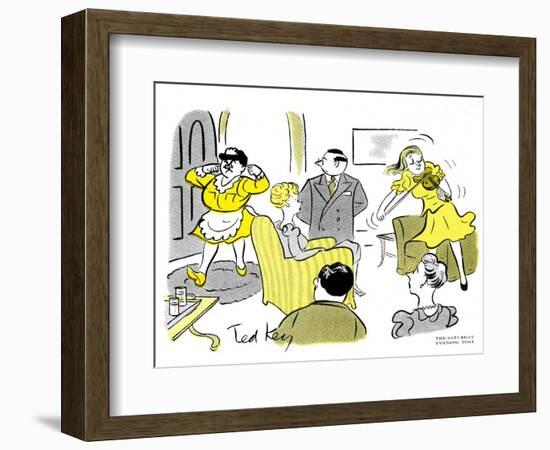 Hazel Cartoon-Ted Key-Framed Giclee Print