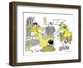 Hazel Cartoon-Ted Key-Framed Giclee Print