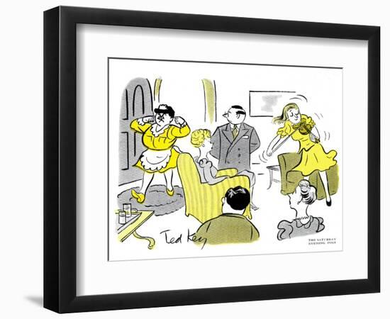 Hazel Cartoon-Ted Key-Framed Giclee Print