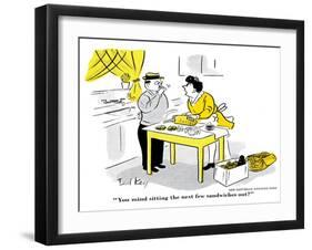 Hazel Cartoon-Ted Key-Framed Giclee Print