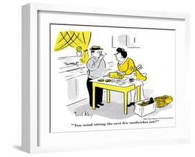 Hazel Cartoon-Ted Key-Framed Giclee Print