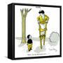 Hazel Cartoon-Ted Key-Framed Stretched Canvas