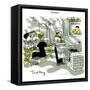 Hazel Cartoon-Ted Key-Framed Stretched Canvas