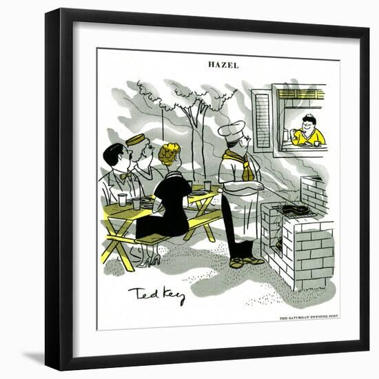 Hazel Cartoon-Ted Key-Framed Giclee Print