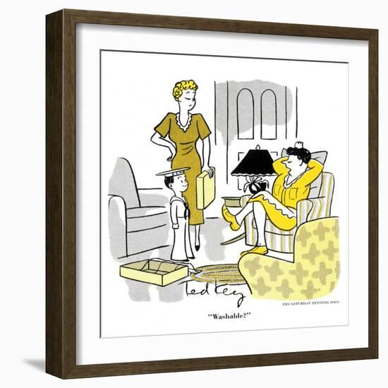 Hazel Cartoon-Ted Key-Framed Giclee Print