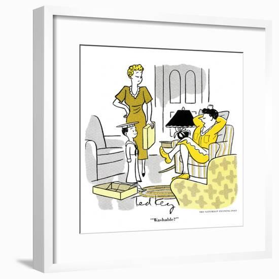 Hazel Cartoon-Ted Key-Framed Giclee Print