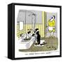 Hazel Cartoon-Ted Key-Framed Stretched Canvas