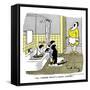 Hazel Cartoon-Ted Key-Framed Stretched Canvas