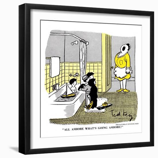 Hazel Cartoon-Ted Key-Framed Giclee Print