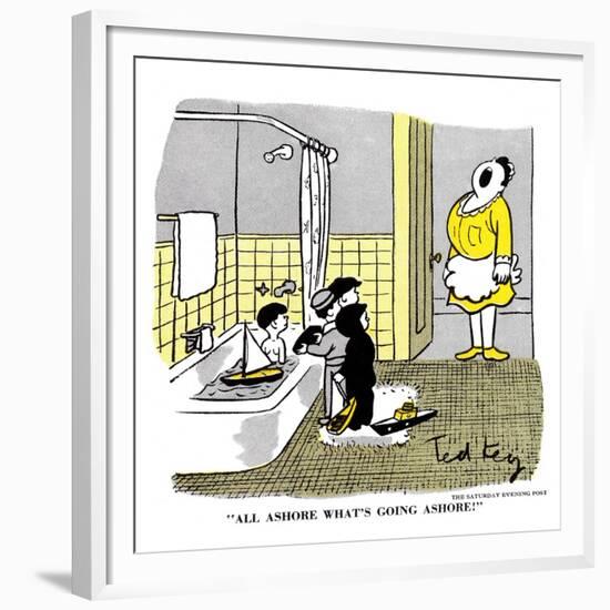 Hazel Cartoon-Ted Key-Framed Giclee Print