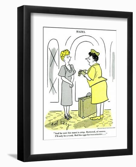 Hazel Cartoon-Ted Key-Framed Giclee Print