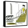 Hazel Cartoon-Ted Key-Framed Stretched Canvas