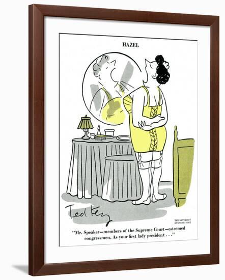 Hazel Cartoon-Ted Key-Framed Giclee Print